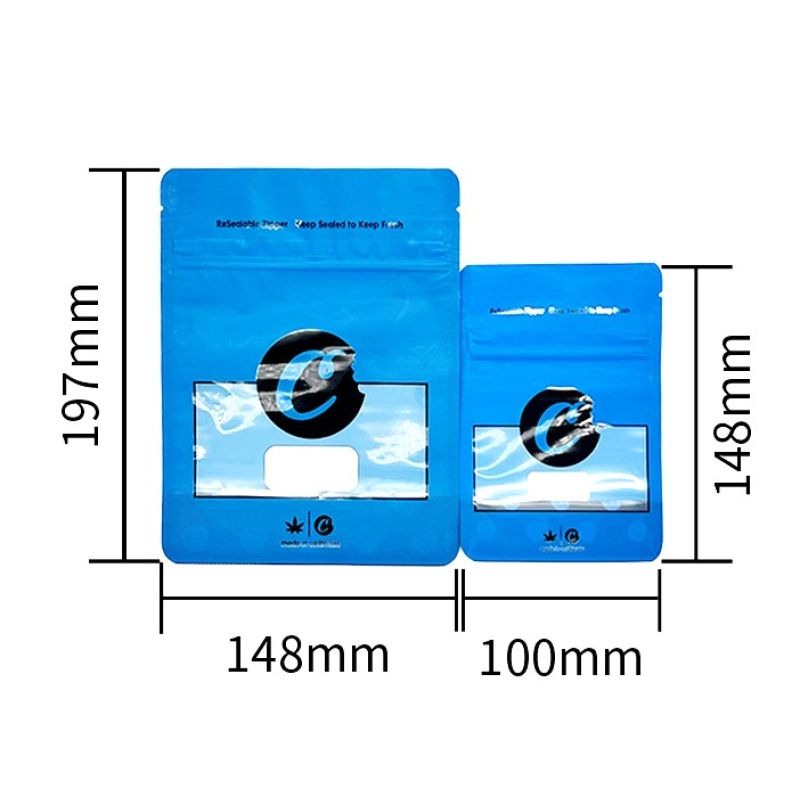 Cookies Mylar Bags | Resealable Stand-Up Pouches